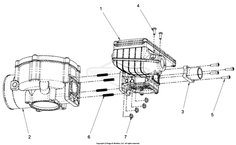 Engine Group - Epr And Mixer Diagram and Parts List for 076158-02  Briggs and Stratton Generator
